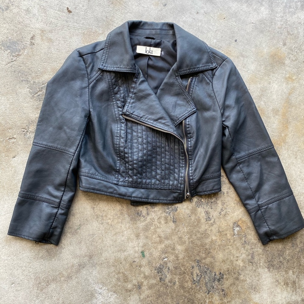 Lola Faux Leather Jacket - Size Extra Small